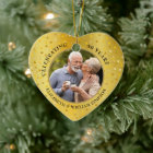 50th Wedding Anniversary 2 Photo Golden Hearts