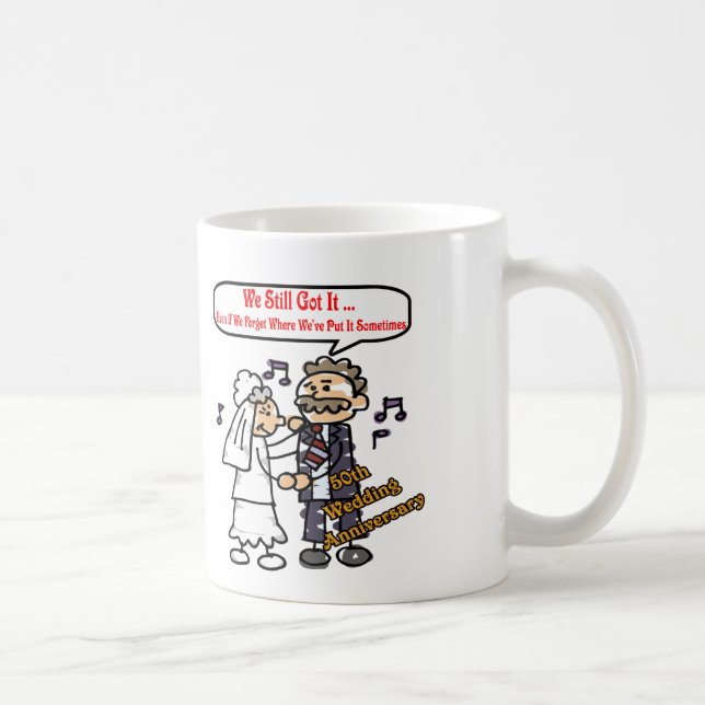 50th wedding anniversary 6t coffee mug (Right)