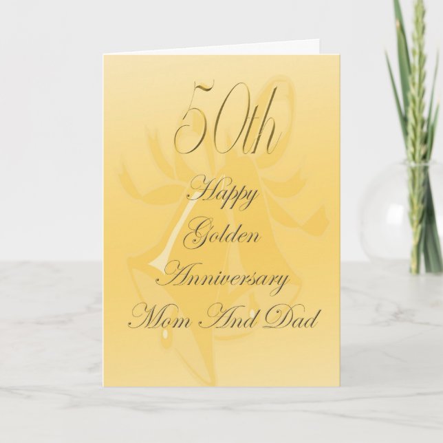 50th Wedding Anniversary Card For Mum And Dad (Front)