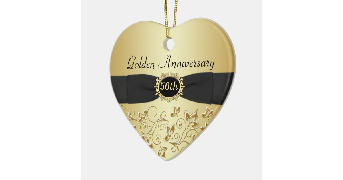 50th wedding anniversary christmas ornament zazzle 50th wedding anniversary christmas ornament zazzle