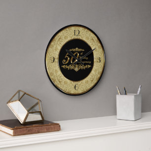50th Wedding Anniversary Clock