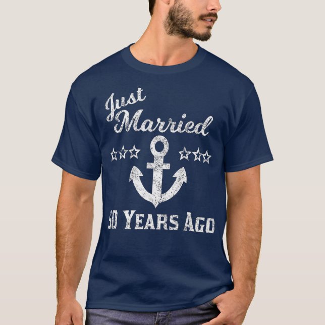 50th Wedding Anniversary Cruise  Just Married 50 T-Shirt (Front)
