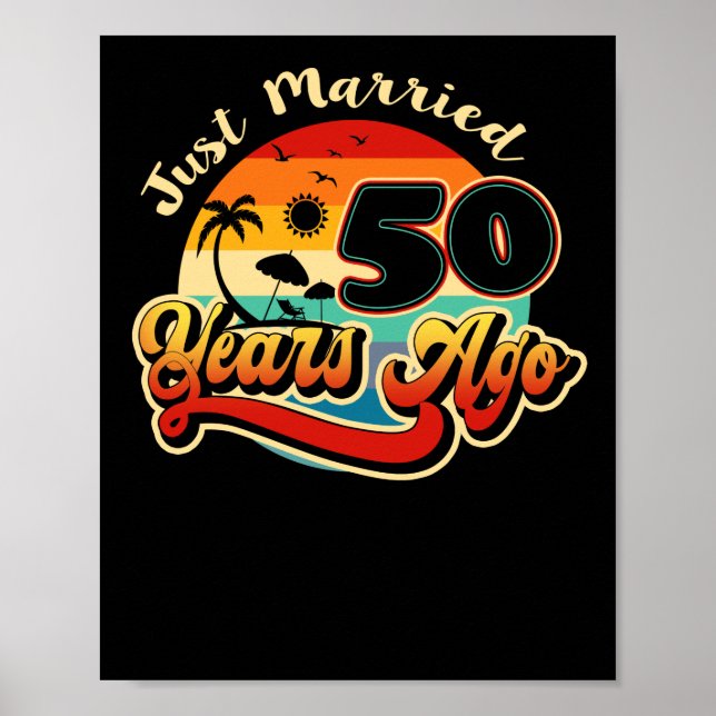 50th Wedding Anniversary Cruise Married 50 Years Poster (Front)