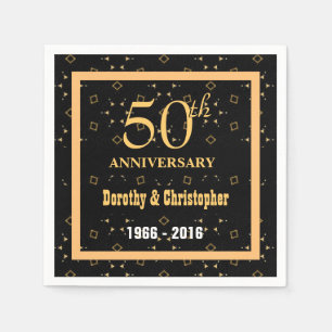 50th Wedding Anniversary Customisable V02 Napkin
