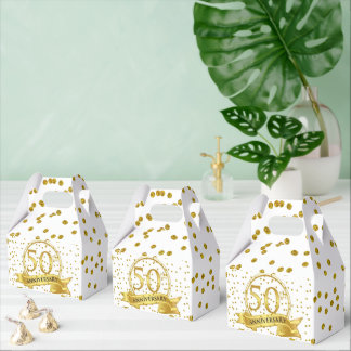 50th wedding anniversary favour box