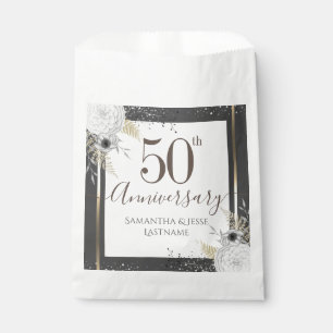 50th Wedding Anniversary Floral Favour Bag