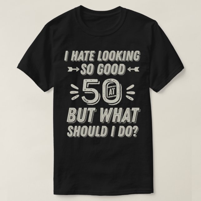 50th Wedding Anniversary For Him Her 50 Birthday F T-Shirt (Design Front)