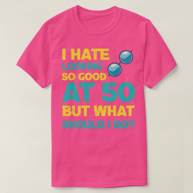 50th Wedding Anniversary For Him Her 50 Birthday F T-Shirt (Design Front)