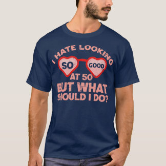 50th Wedding Anniversary For Him Her 50 Birthday F T-Shirt