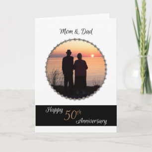 50th Wedding Anniversary for Mum and Dad Card