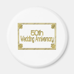 50th wedding anniversary gift kw magnet