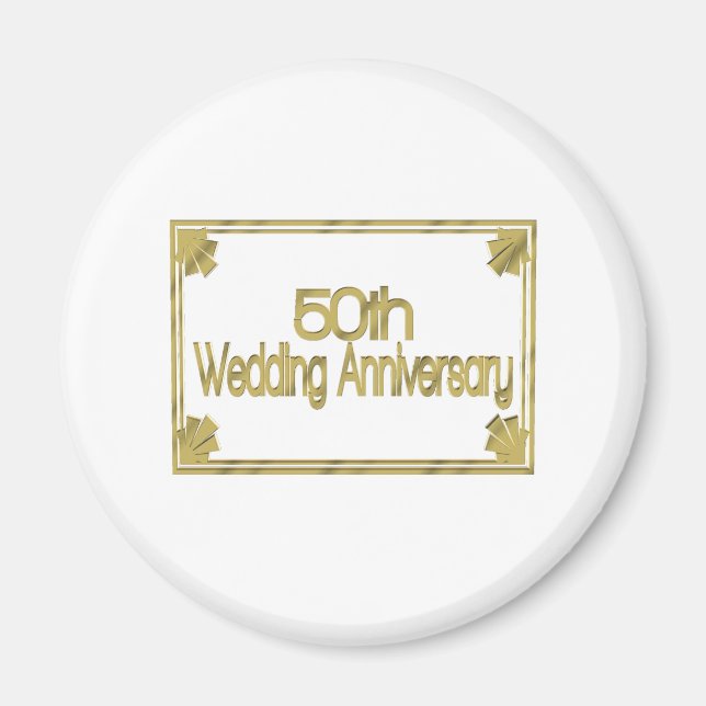 50th wedding anniversary gift kw magnet (Front)