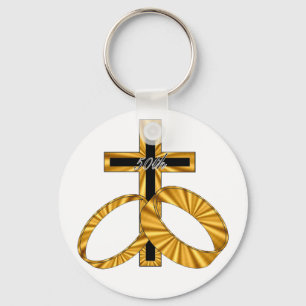 50th Wedding Anniversary Gifts Key Ring