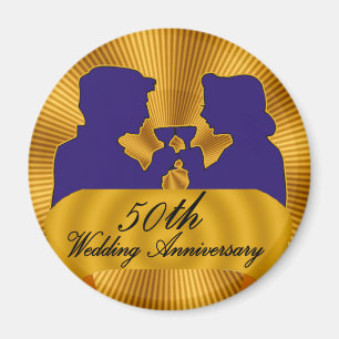 50th Wedding Anniversary Gifts Magnet