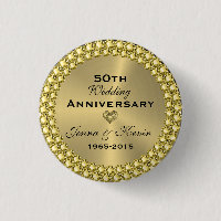 50th Wedding Anniversary Gold & Diamonds