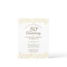 50th Wedding Anniversary Gold Hearts Confetti 