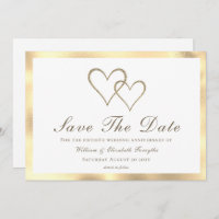 50th Wedding Anniversary Gold Hearts