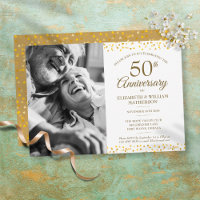 50th Wedding Anniversary Golden Hearts Photo