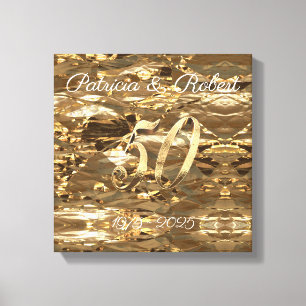 50th Wedding Anniversary Golden Wedding Canvas Print