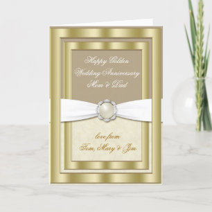 50th Wedding Anniversary Greeting Card