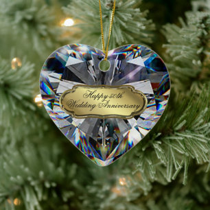 50th Wedding Anniversary Heart Ornament