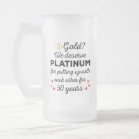 50th Wedding Anniversary I - Gold Funny Couple