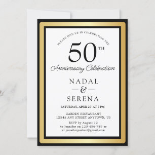 50th Wedding Anniversary Invitation
