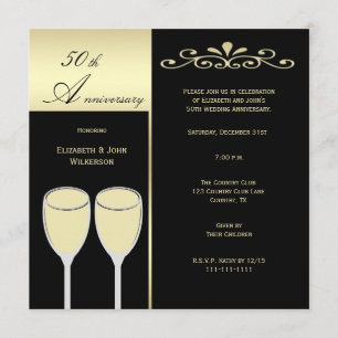 50th Wedding Anniversary Invitation