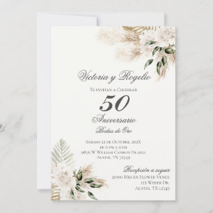 50th Wedding Anniversary Invitation