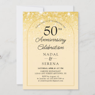 50th Wedding Anniversary Invitation