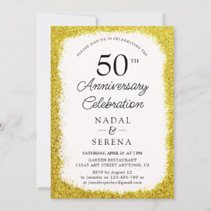 50th Wedding Anniversary Invitation
