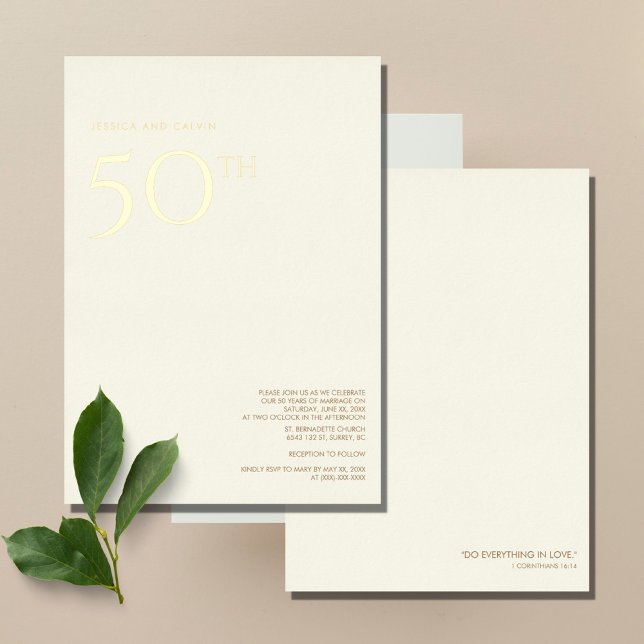 50th Wedding Anniversary Invitation (Creator Uploaded)