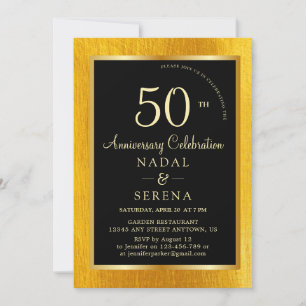 50th Wedding Anniversary Invitation
