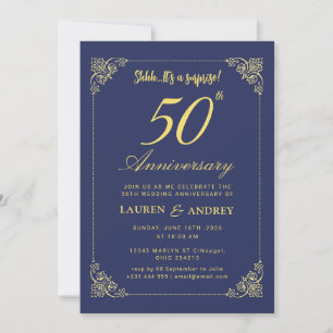 50th Wedding Anniversary Invitation