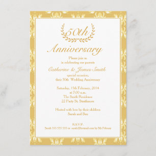 50th Wedding Anniversary Invitation