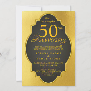 50th Wedding Anniversary Invitation 
