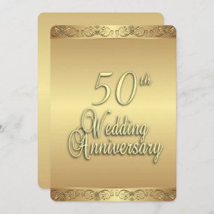 50th Wedding Anniversary Invitation