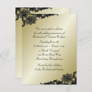 50th Wedding Anniversary Invitation