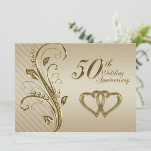 50th Wedding Anniversary Invitation Card