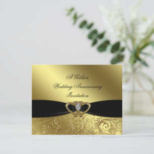 50th Wedding Anniversary Invitation Card
