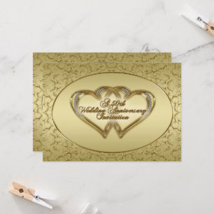 50th Wedding Anniversary Invitation Card