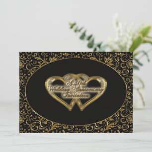 50th Wedding Anniversary Invitation Card