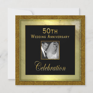 50th Wedding Anniversary Invitation - Photo Insert