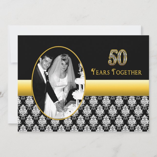 50th Wedding Anniversary Invitations (Front)