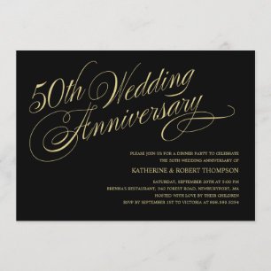 50th Wedding Anniversary Invitations