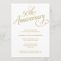 50TH | WEDDING ANNIVERSARY INVITATIONS