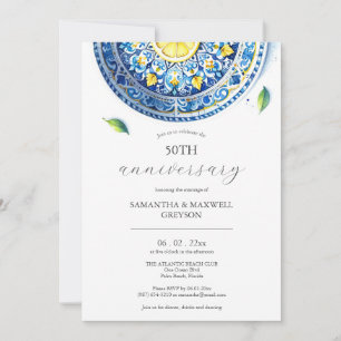 50th Wedding Anniversary Invitations Alfresco