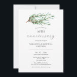 50th Wedding Anniversary Invitations Botanical<br><div class="desc">These 50th wedding anniversary invitations feature minimalistic rosemary in shades of green. Use the template fields to add your custom details. Order printed cards or printable invitations. An elegant choice for garden themes. To see more designs like this visit www.zazzle.com/dotellabelle Unique watercolor art and design by Victoria Grigaliunas of Do...</div>