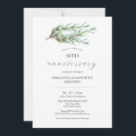 50th Wedding Anniversary Invitations Botanical<br><div class="desc">These 50th wedding anniversary invitations feature minimalistic rosemary in shades of green. Use the template fields to add your custom details. Order printed cards or printable invitations. An elegant choice for garden themes. To see more designs like this visit www.zazzle.com/dotellabelle Unique watercolor art and design by Victoria Grigaliunas of Do...</div>