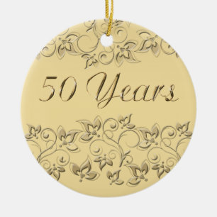 50th Wedding Anniversary Keepsake Ornament
